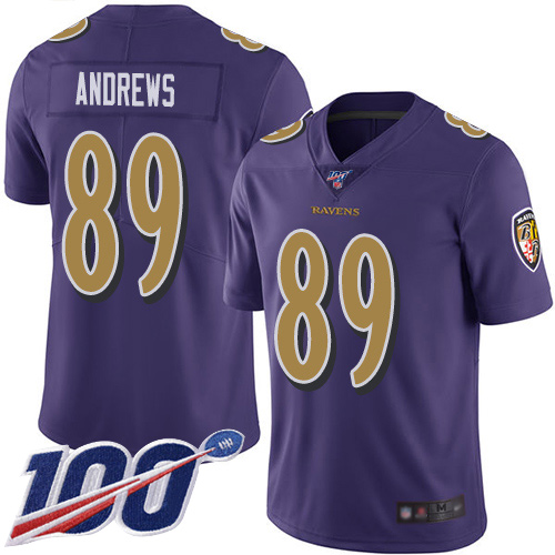 Baltimore Ravens Limited Purple Men Mark Andrews Jersey NFL Football 89 100th Season Rush Vapor Untouchable